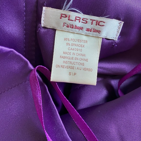Strapless Purple Dress - Picture 2 of 3